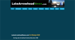 Desktop Screenshot of lakearrowheadnews.com