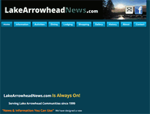 Tablet Screenshot of lakearrowheadnews.com